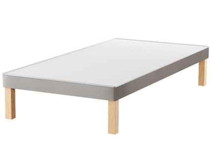 HL - Coffee Plush Velvet Single Divan Base with Wooden Legs ( 3ft )