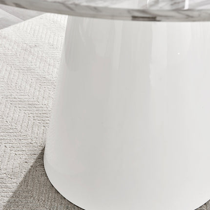 Storm - Marble Effect Round Dining Table