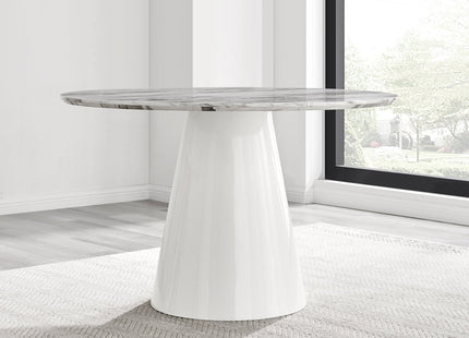 Storm - Marble Effect Round Dining Table
