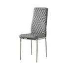 Studio - Grey Hatched Faux Leather Dining Chair