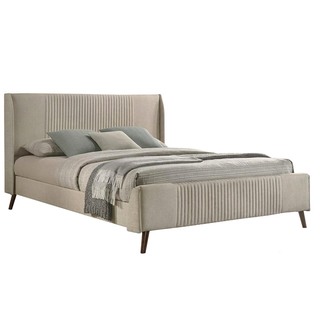 Sunset - Upholstered Beige Divan Bed | 4ft6 Double