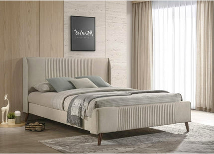 Sunset - Upholstered Beige Divan Bed | 4ft6 Double