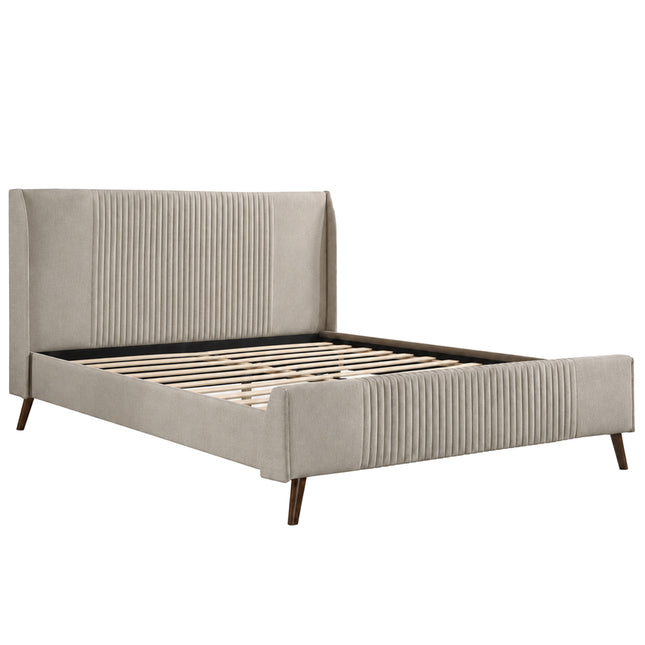 Sunset - Upholstered Beige Divan Base | 5ft King Size