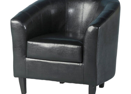 Tempo  - Black PU Tub Chair