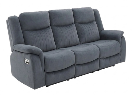 Torque - 3+2+1 Grey Reclining Suite