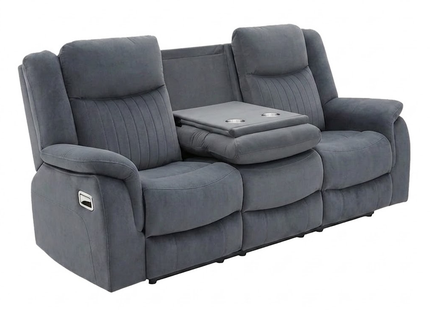 Torque - 3+2+1 Grey Reclining Suite