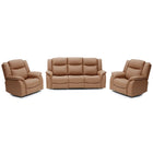 Torque 3+1+1 Brown Eco Leather Reclining Suite | Manual or Electric