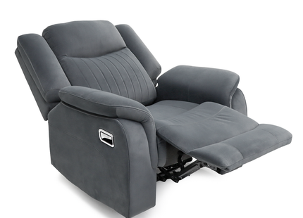 Torque - 3+2+1 Grey Reclining Suite