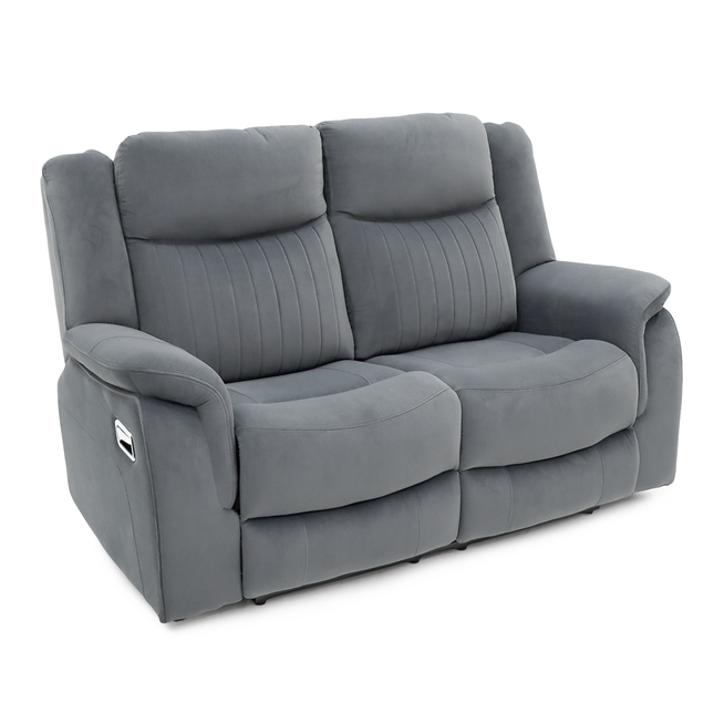 Torque - 3+2 Grey Reclining Suite