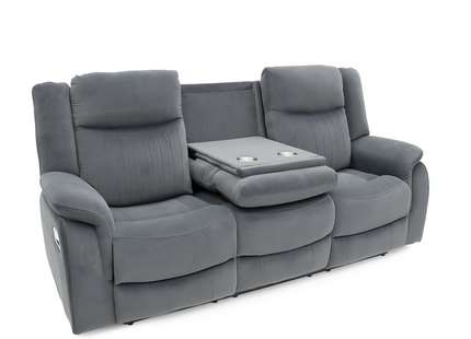 Torque - 3+2+1 Grey Reclining Suite