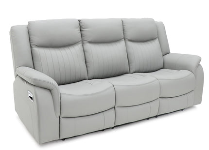 Torque 3+2+1 Light Grey Eco Leather Reclining Suite