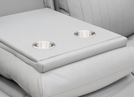 Torque 3+2+1 Light Grey Eco Leather Reclining Suite
