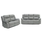 Torque 3+2 Grey Eco Leather Reclining Suite | Manual or Electric