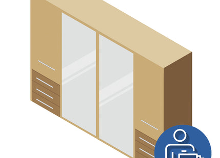 4 Door Wardrobe Assembly