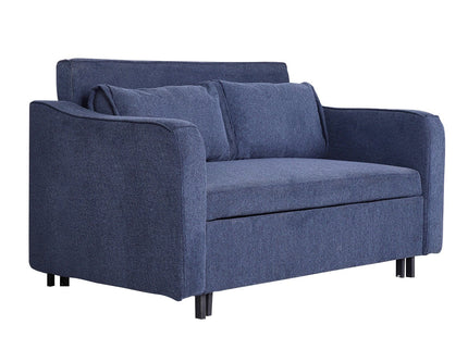 Aspen - Denim Blue Fabric 2 Seater Sofa Bed