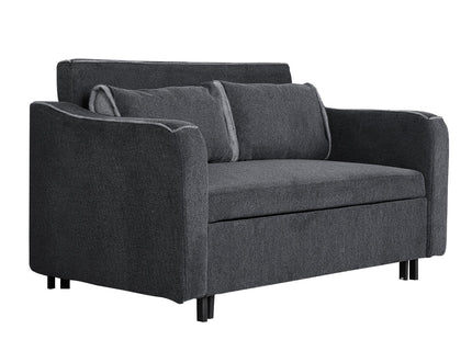 Aspen - Charcoal Fabric 2 Seater Sofa Bed