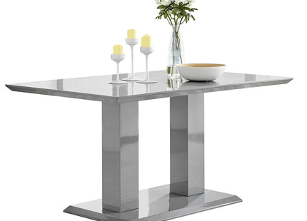 Atlanta - Grey Modern High Gloss Dining Table
