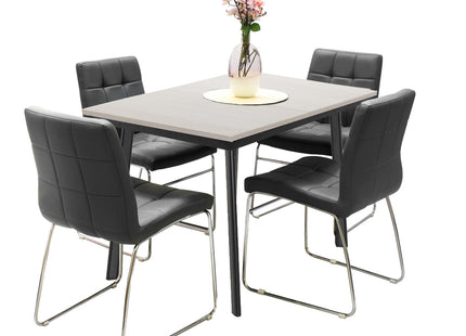 Avery Extending Dining Table &  Sled Chairs