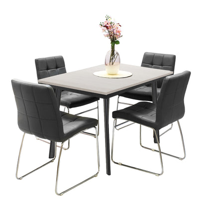 Avery Extending Dining Table &  Sled Chairs