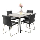 Avery Extending Dining Table &  Sled Chairs