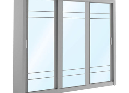 Boston 3DR Wardrobe Grey