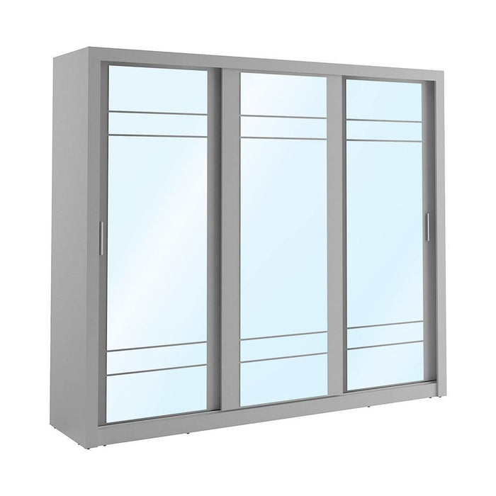 Boston 3DR Wardrobe Grey