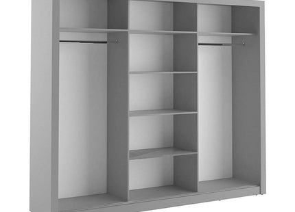 Boston 3DR Wardrobe Grey