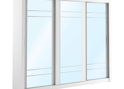 Boston 3DR Wardrobe White