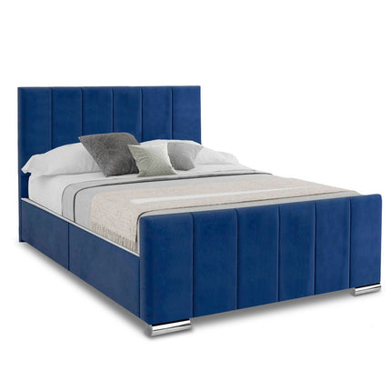 Brook - Velvet King Sized Divan Bed & Mattress (5ft)