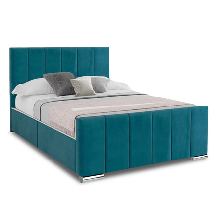 Brook - Velvet King Sized Divan Bed & Mattress (5ft)