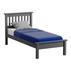 Cambridge - Charcoal Single Frame Bed & Mattress (3ft)