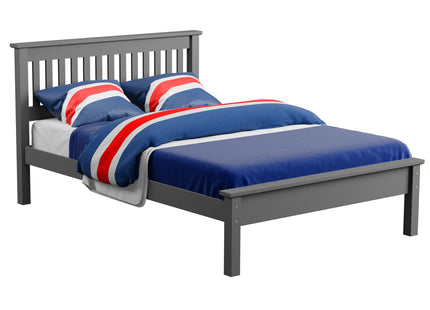 Cambridge - Charcoal Double Frame Bed & Mattress (4ft6)