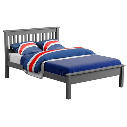 Cambridge - Charcoal Double Frame Bed & Mattress (4ft6)