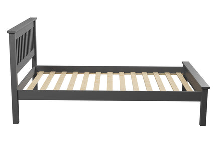 Cambridge - Charcoal Double Bed Frame (4ft6)