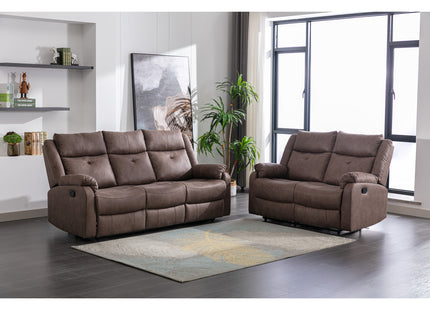 Cobh - 3 & 2 Seater Reclining Chestnut Suite