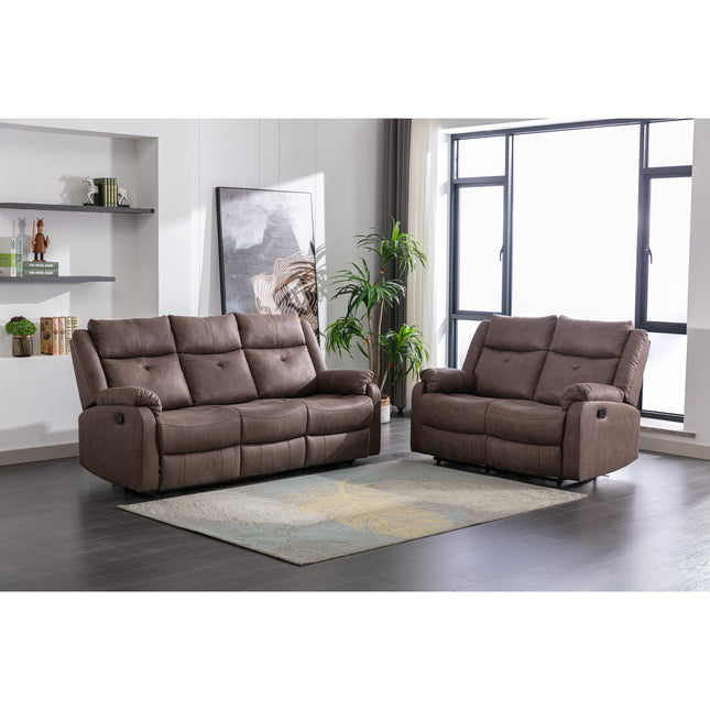 Cobh - 3 & 2 Seater Reclining Chestnut Suite