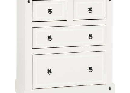 Corona 4 Drawer Chest White