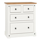 Corona 4 Drawer Chest White