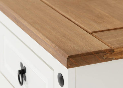 White Corona 1 drawer locker