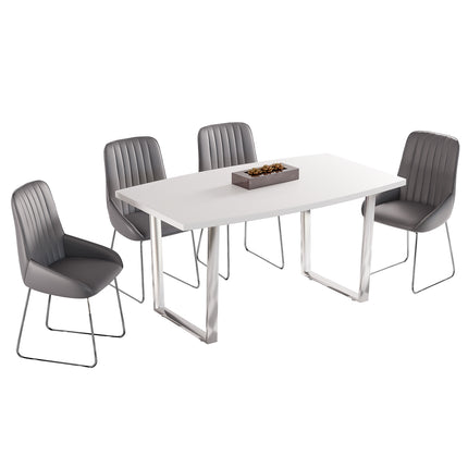 Dunloe White Table &  Fiji Chairs