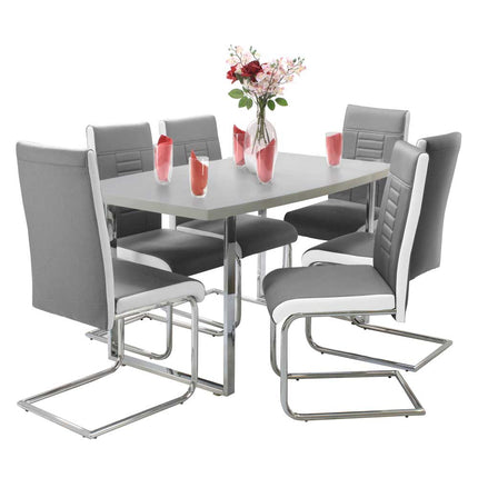 Dunloe Grey Table & Finbar Chairs