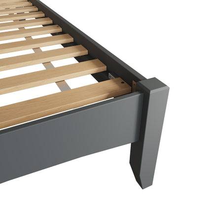 Simba - Charcoal Single Frame Bed & Mattress (3ft)