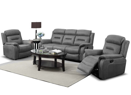 Georgia 3+1+1 Grey Reclining Suite