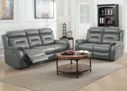 Georgia 3+2 Grey Reclining Suite