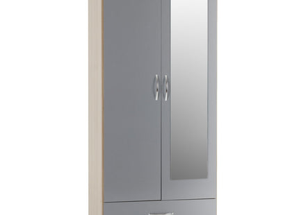 Nevada 2DR Wardrobe Grey