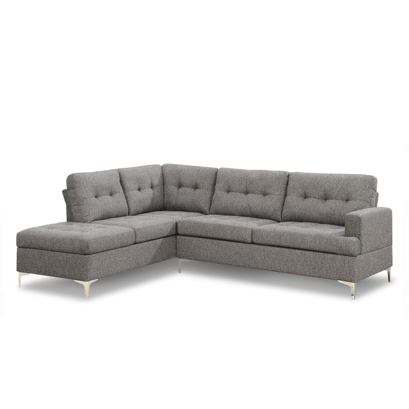 Halo - Grey Fabric Corner Sofa
