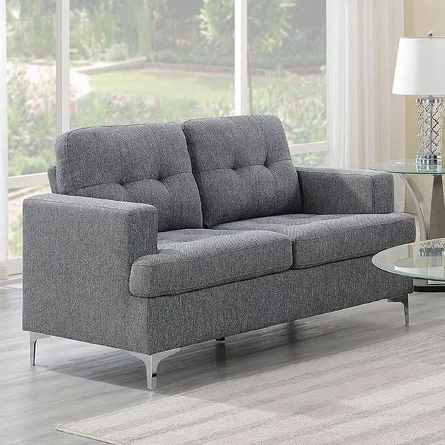 Halo - Grey Fabric 2 Seater Sofa