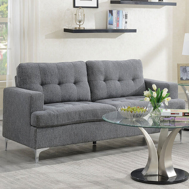 Halo - Grey Fabric 3 Seater Sofa