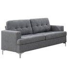 Halo - Grey Fabric 3 Seater Sofa