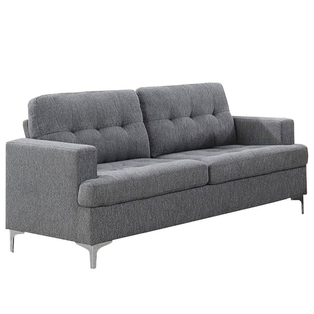 Halo - Grey Fabric 3 Seater Sofa